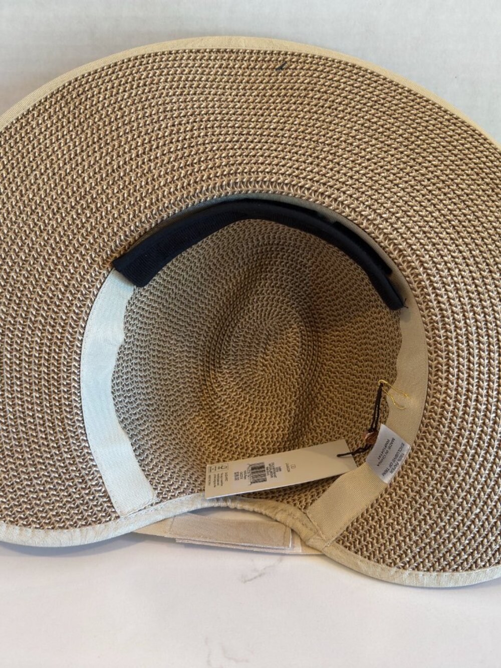 CALIA Sedona Hat Natural/Brown Straw Wide Brim Sun Hat NWT - Picture 12 of 13